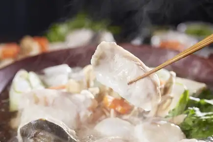 [Limited Time Offer! December onwards] 8000 yen (tax included) Luxurious Fugu Hot Pot Plan! Includes 120 minutes of all-you-can-drink.