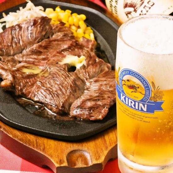 5 recommended dishes + all-you-can-drink course where you can enjoy sirloin steak
