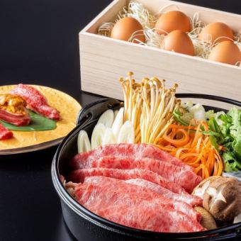 [Premium Japanese beef] Sukiyaki course *All-you-can-drink included