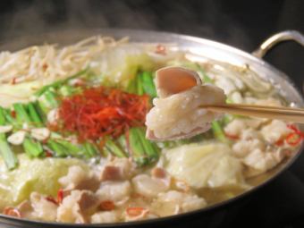 もつ鍋or寄せ鍋orチゲ鍋！【3種から選べる鍋コース】7品+120分[飲み放題付き]⇒4000円