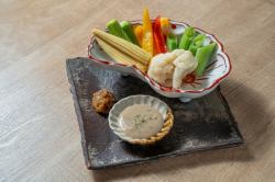 Bagna Cauda with carefully selected vegetables