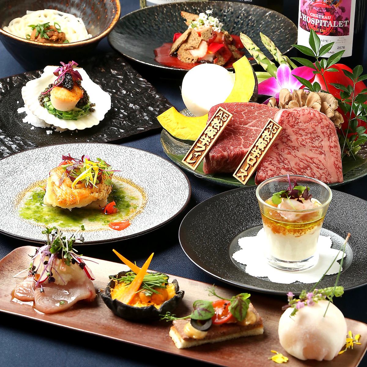 A5ランクのとろける仙台牛や松阪牛、神戸牛など種類豊富にご用意