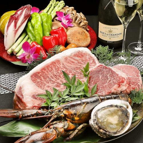 A course where you can fully enjoy Wagyu beef.