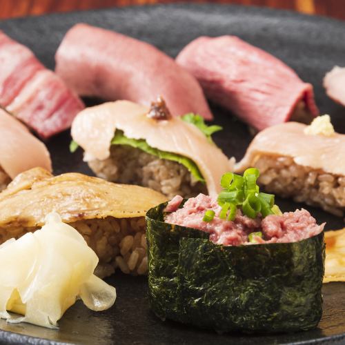 [Vacuum low temperature cooking] Meat sushi enjoyment set