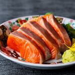 サーモン刺身