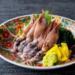 ホタルイカ刺身
