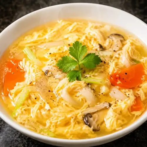 ふんわり卵と野菜のクッパ