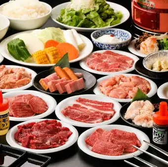 【人気No.1・牛繁おすすめ】名物＆焼肉115品！100分食べ放題〈一人様OK〉3,790円（税込4,169円）
