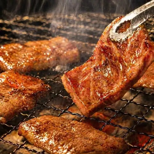 An amazing charcoal grill yakiniku restaurant! ★Smoke control is perfect with smoke extraction pipes!