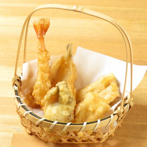 海鮮天ぷらおまかせ5種盛り