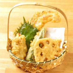 野菜天ぷらおまかせ5種盛り