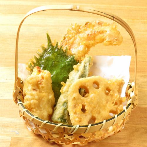 野菜天ぷらおまかせ5種盛り
