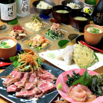 HAKATA屋堪能コース！味、見た目も大満足◎全7品＋120分飲み放題付き　6000円（税込）