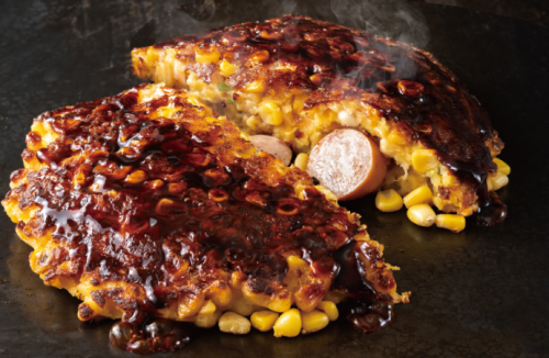 Roasted corn and frankfurters