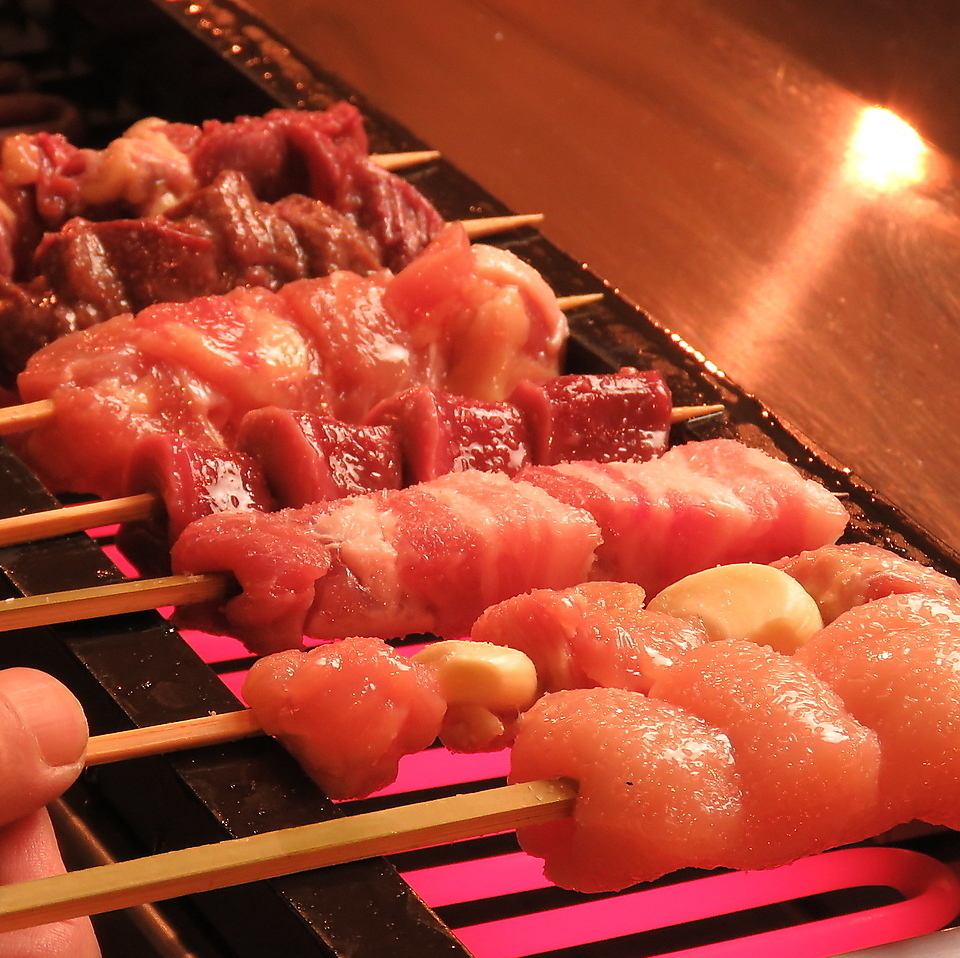 当店おすすめの熊本県天草直送の天草大王を使用した焼き鳥です。