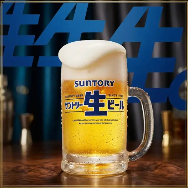 ≪オープン記念≫今だけ半額以下！『サントリー生ビール』通常580円がなんと何杯飲んでも290円！
