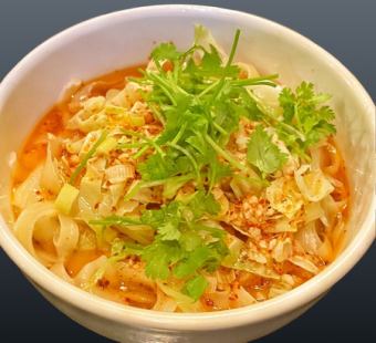 Boiled sword-cut noodles with special oil sauce