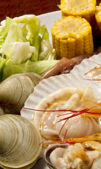 海鮮BBQ・焼き鳥盛コース【2時間飲み放題付き】　お一人様6000円(税込)GW夏季は予約不可