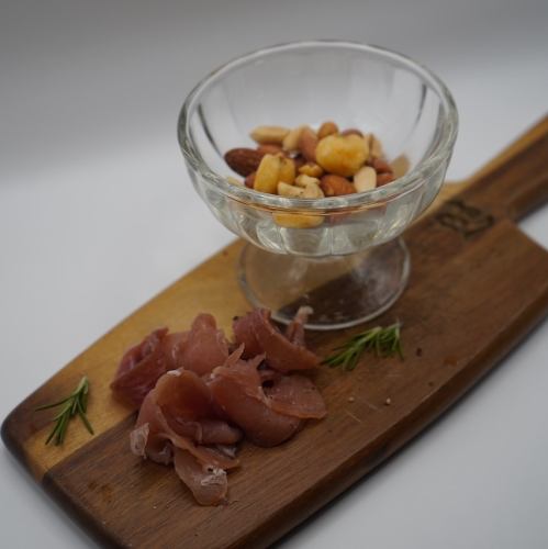 Prosciutto and nuts