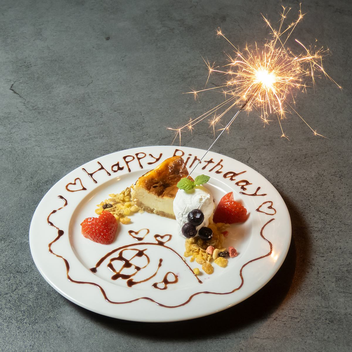 For your birthday! We have a special plate coupon available for +1000 yen (tax included) ◎