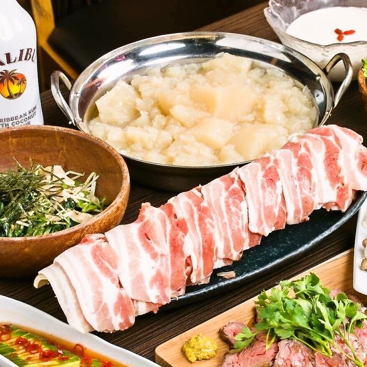 2H all-you-can-drink meat enjoyment course available ♪