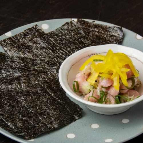 Bluefin tuna cutlets, fatty tuna rolls