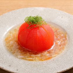 トマトと玉ねぎのお出汁サラダ