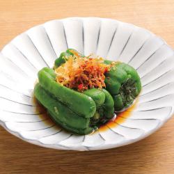 お出汁じゃこピーマン