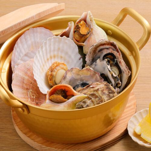 3種貝のガンガン焼き