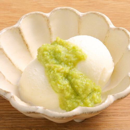 宮城ずんだ餅とバニラアイス