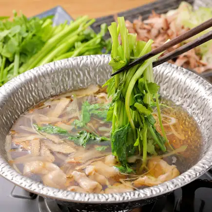 <October/November> [Same-day reservations OK] Sendai Seri Nabe (Japanese parsley hot pot) "Chi" course [120-minute all-you-can-drink including draft beer]