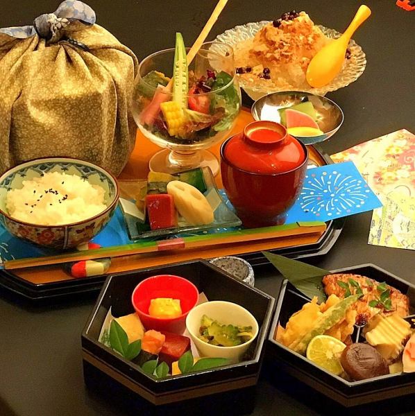 ≪Private room guaranteed≫ [Lunch kaiseki] Tamatebako A lunch 8 dishes in total *Food only