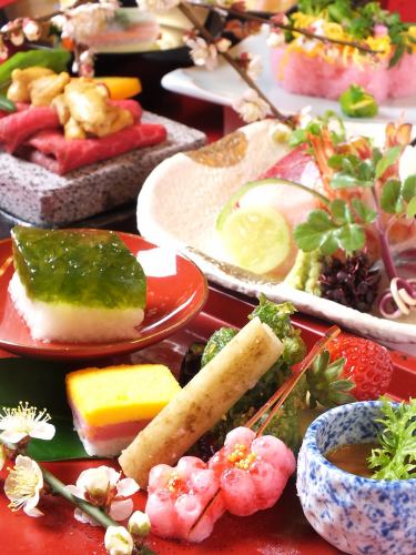All 10 kaiseki kaiseki dishes for lunch