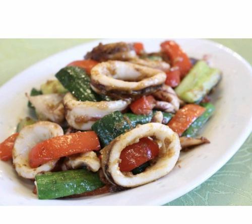 Stir-fried seafood