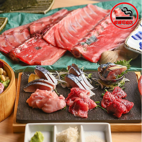 A course where you can enjoy seasonal vegetables and meat in addition to tuna and mackerel ♪