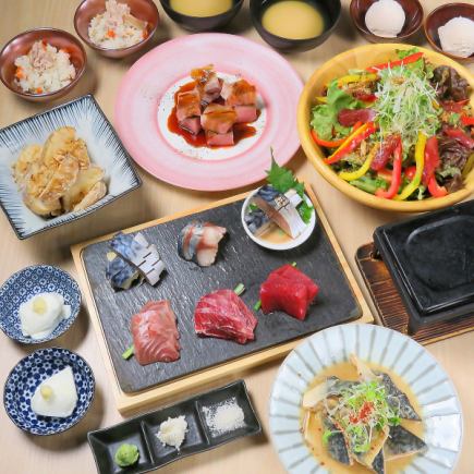 Available only from Sunday to Thursday: Tuna and Mackerel Enjoyment Course, 8 dishes, 120 minutes, all-you-can-drink, 4,500 yen (tax included)!!