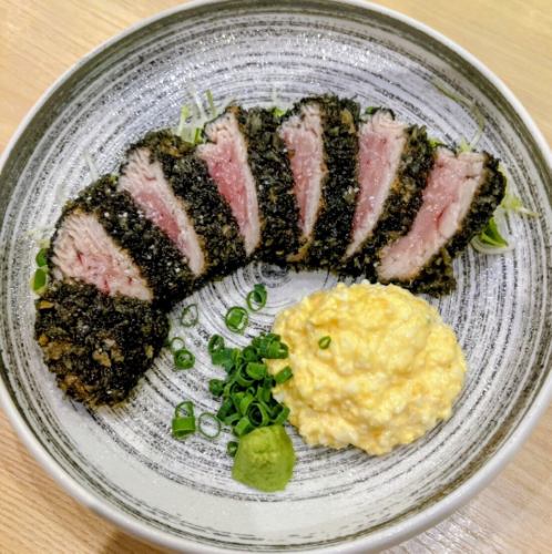 本まぐろコメカミ肉の黒いレアカツ