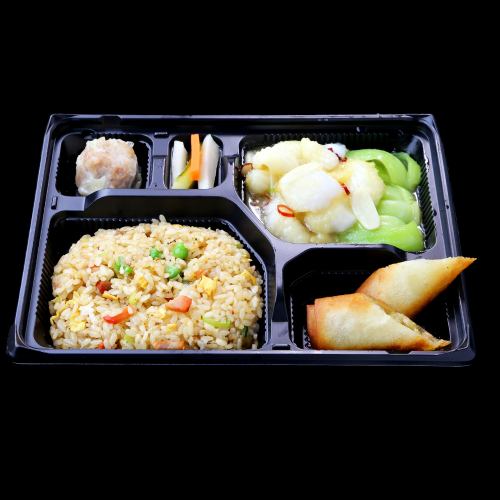 【テイクアウト限定】五目炒飯＆イカと青菜の炒め弁当