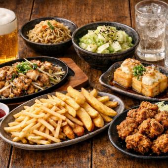 【2時間飲み放題付き】３５００円全６品　　わいわい居酒屋いっきコース!!【2月限定】