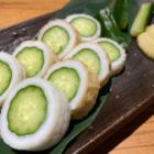 Conger eel chikuwa and cucumber
