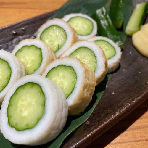 Conger eel chikuwa and cucumber
