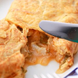 Salted cod omelet from Spain