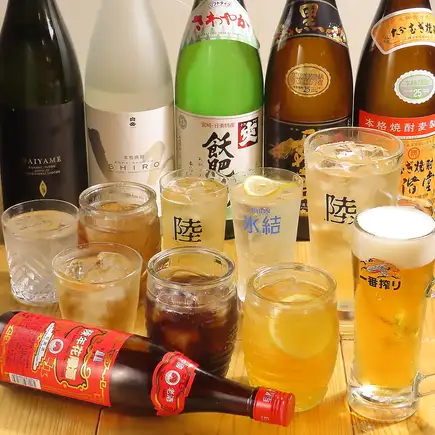 【코스파 발군!】120분 단품 음료 무제한 1,800엔(부가세 포함) ※생맥주 첨부