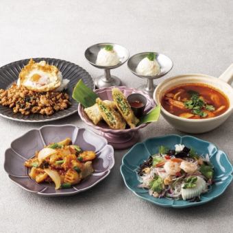 Enjoy Thai cuisine including Tom Yum Kung and Gapao ◎ 3000 yen course including tax