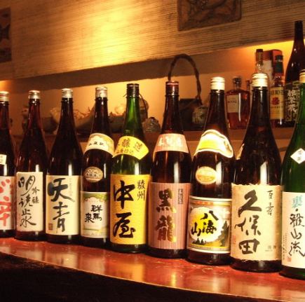 【歓送迎会に】　浮浪雲おすすめ！地酒と本格焼酎40種類飲み放題コース　6000円（税込）