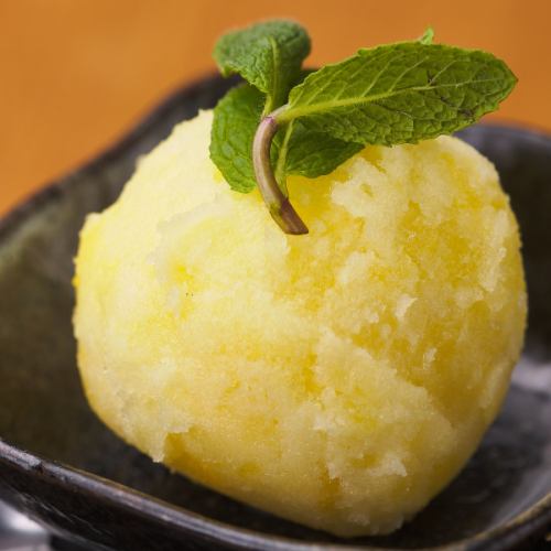 津軽りんごのシャーベット