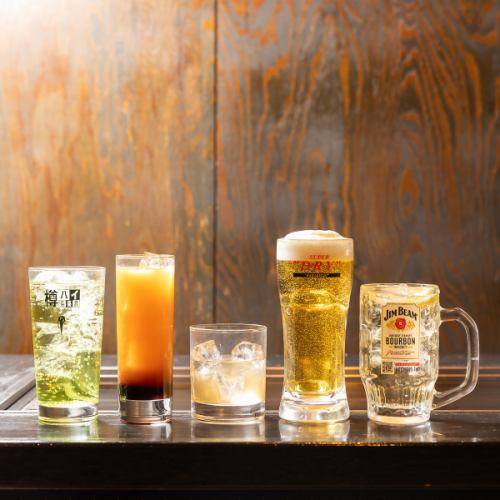 充実した飲み放題メニュー