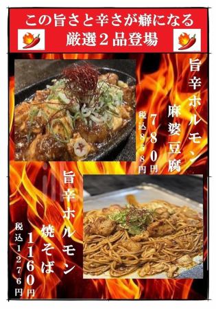 旨辛ホルモン麻婆豆腐