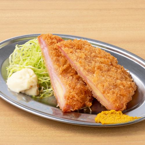 【酒場の定番】酒場のハムカツ/納豆磯辺揚げ　各