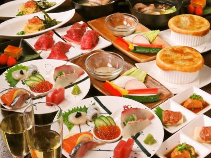 ★Private room for 2 people only★Luxurious 2-hour all-you-can-drink date course with 9 dishes for 6,500 yen